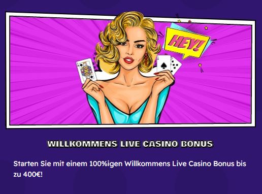 OhMyZino Live Casino Willkommensangebot OhMyZino Live Casino Willkommensangebot