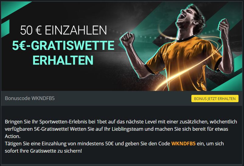 Gratiswetten Einzahlungsbonus Gratiswetten Einzahlungsbonus