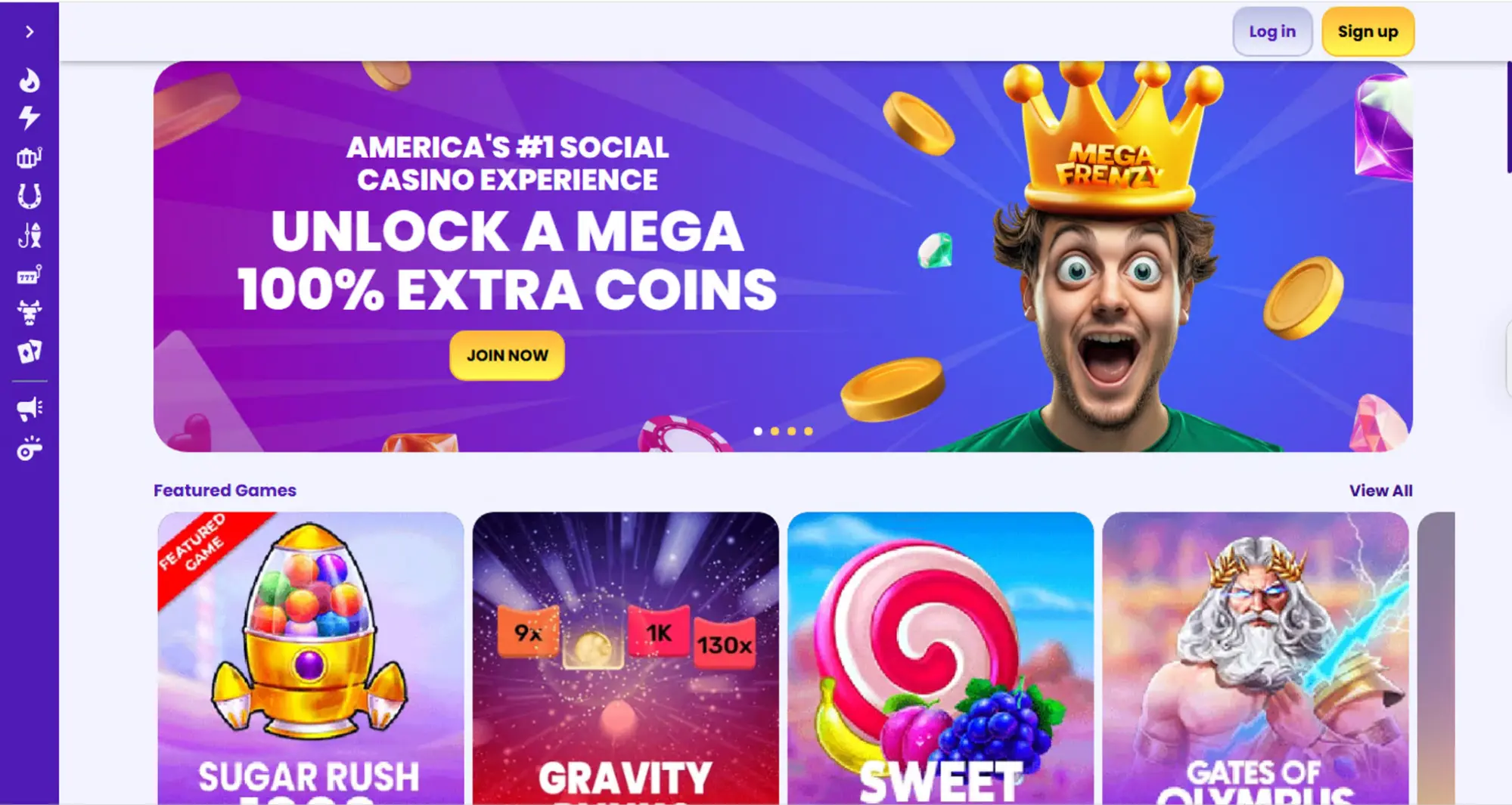 Megafrenzy Casino Background Image