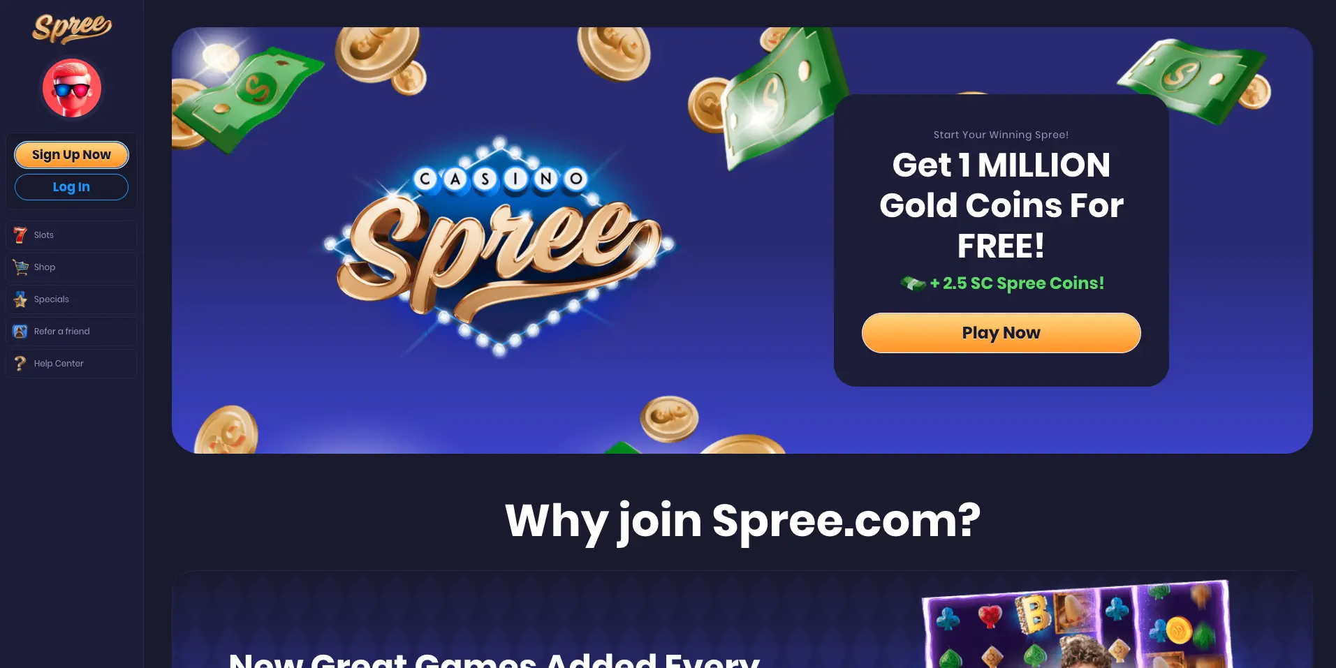 Spree Casino Background Image