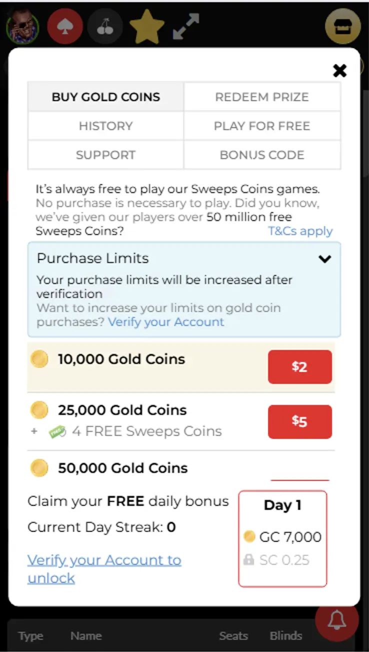Global Poker Gold Coins Background Image