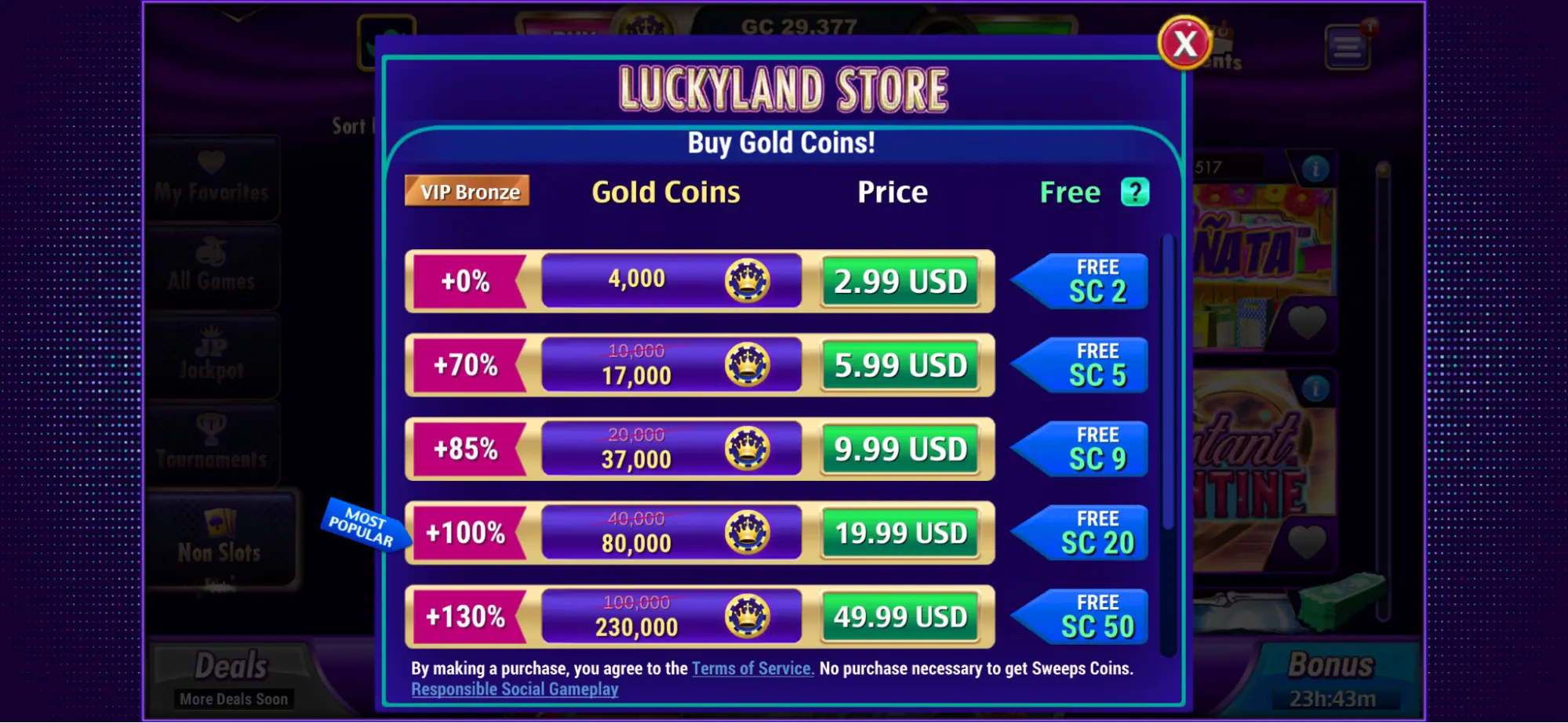 Luckyland Store Background Image