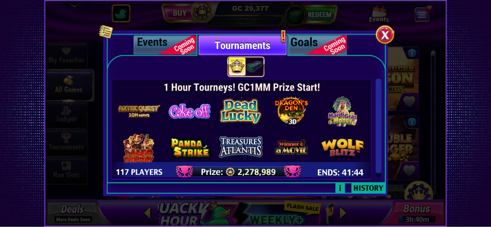 Luckyland Tournaments Background Image