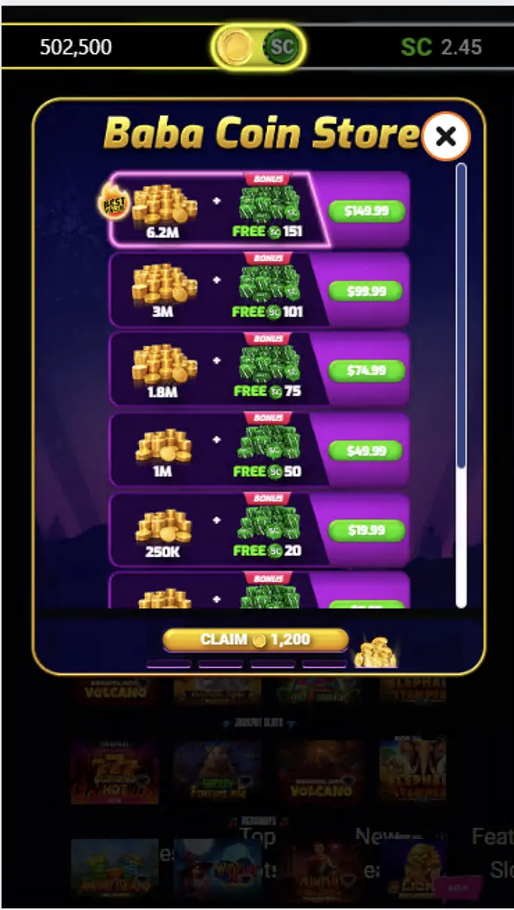 Baba Coin Store Background Image