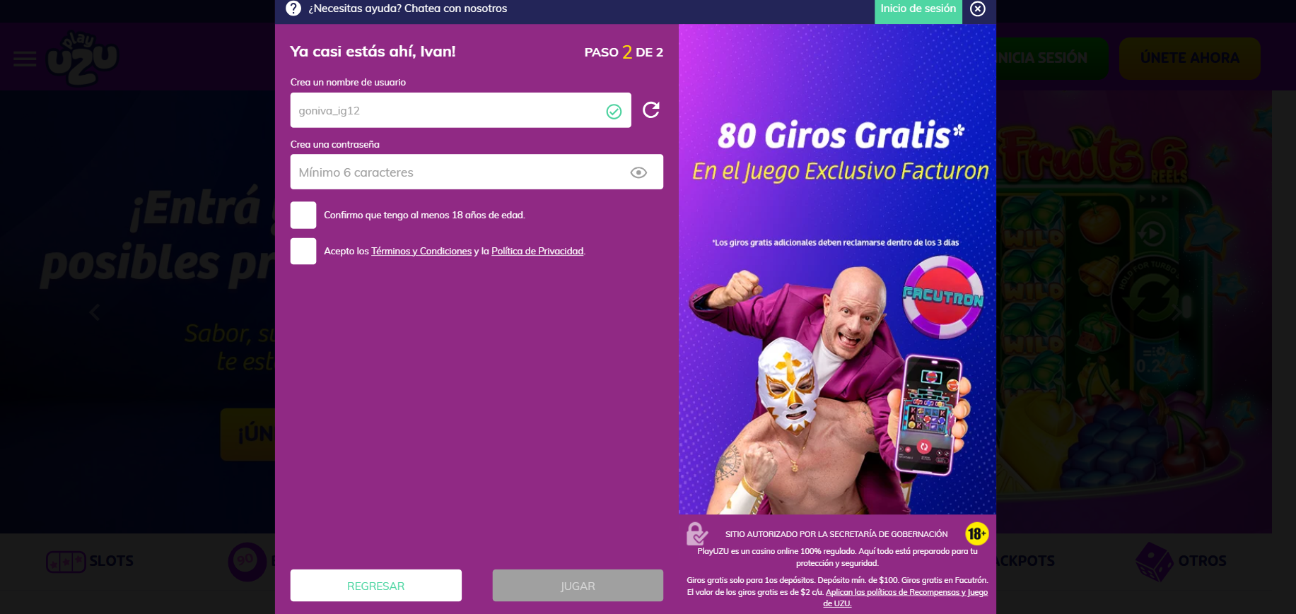 Segundo Paso Del Registro Background Image