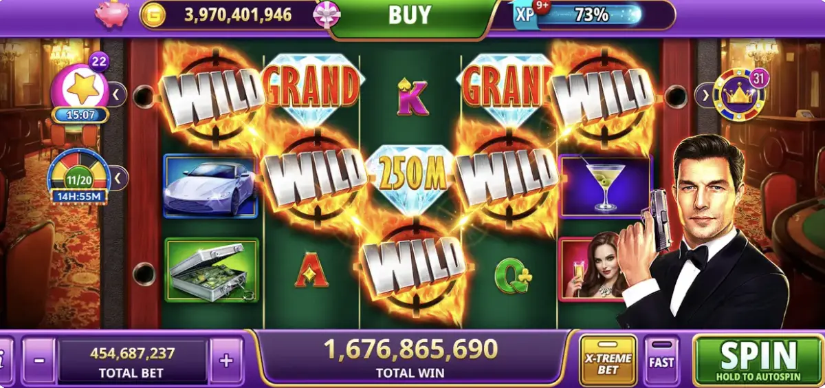 Gambino Slots Game Background Image