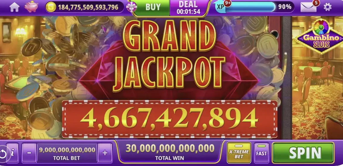 Gambino Slots Grand Jackpot Background Image
