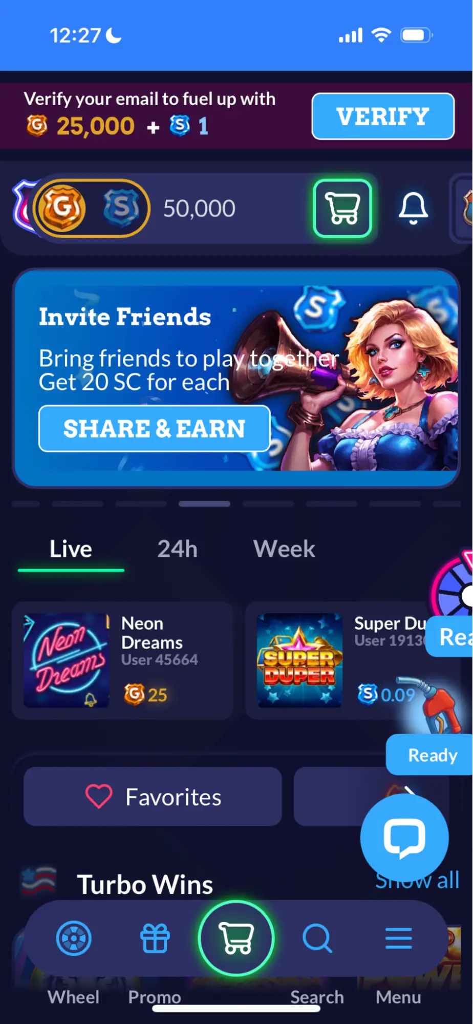 Sixty6 Casino Mobile Background Image