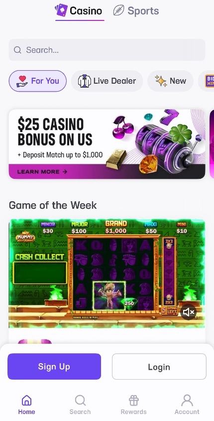 Hard Rock Bet Mobile Casino Background Image