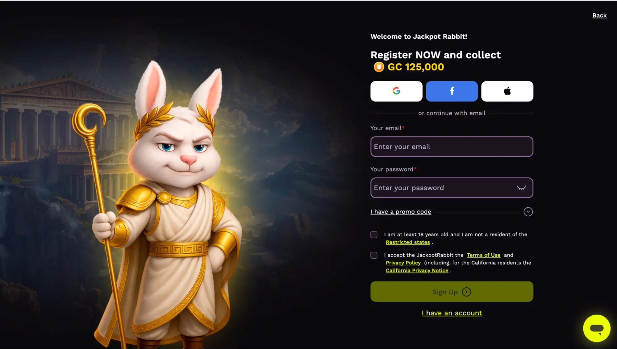 Welcome To JackpotRabbit Background Image