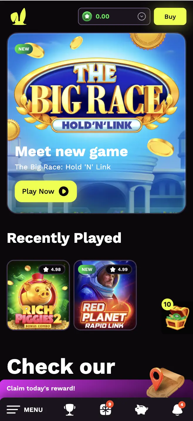 Jackpotrabbit Casino Mobile Background Image