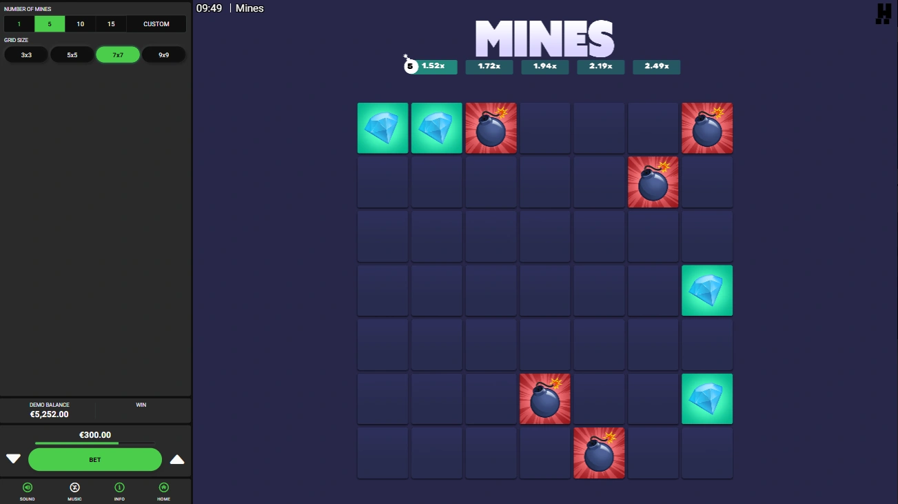 Tercer Paso Para Jugar Minas Online Background Image
