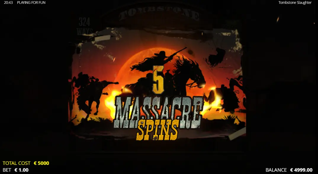 Función Massacre Spins Background Image