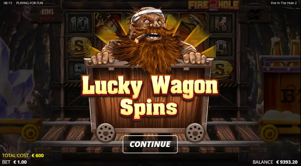 Función Lucky Wagon Spins Background Image
