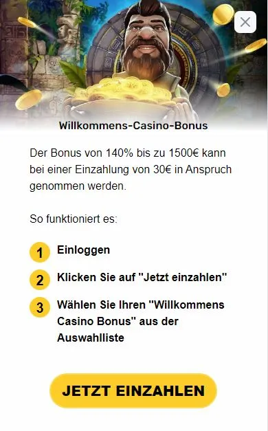Willkommensbonus Casino
