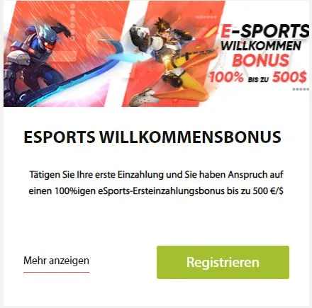 eSports Willkommensbonus