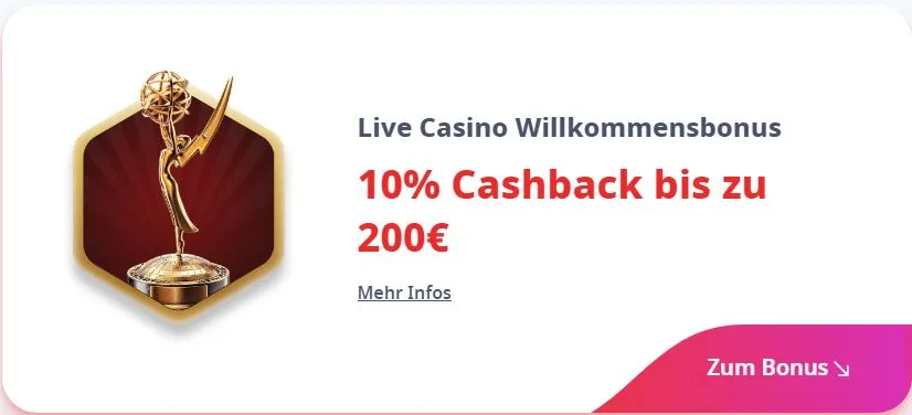 Live Casino Willkommensbonus
