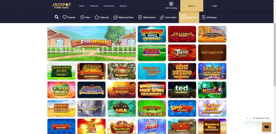 Jackpot Mobile Casino Megaways