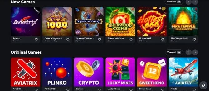 BetOnRed Casino New Games Background Image