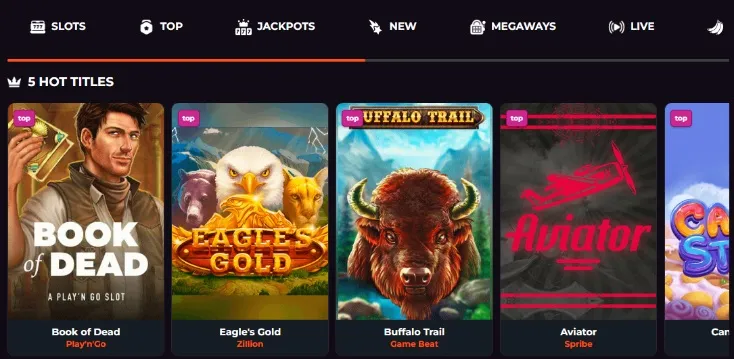 Rakoo Casino Popular Games