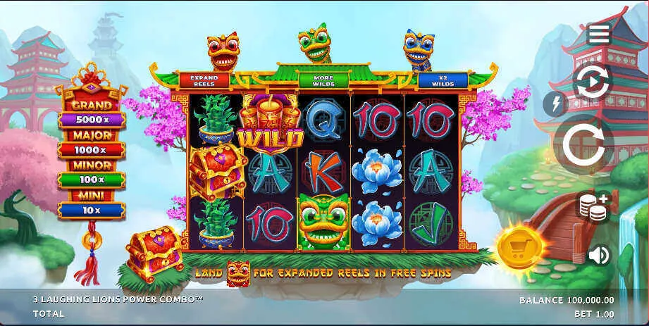 3 Laughing Lions Slot Game