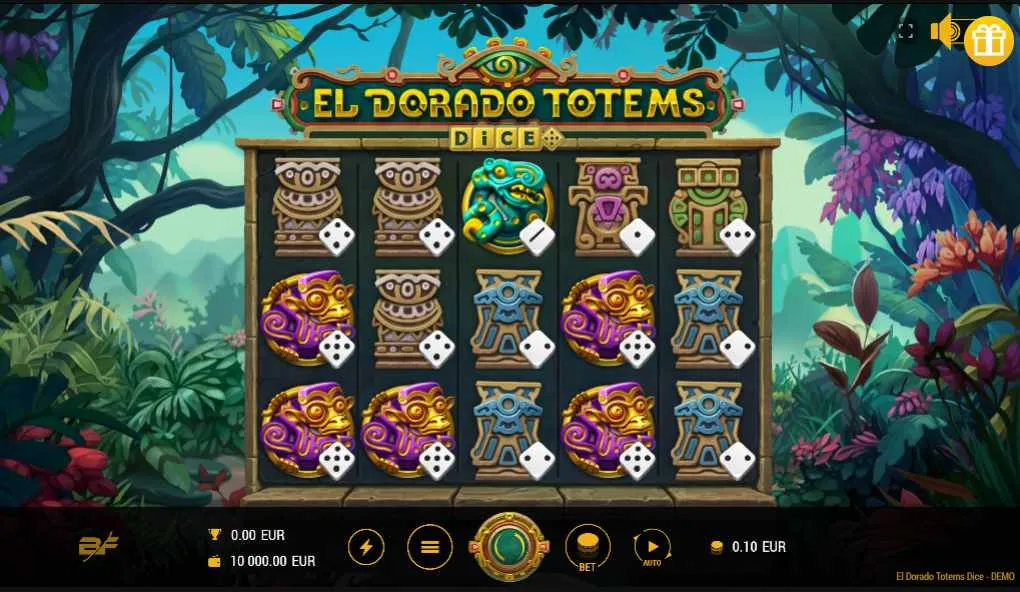 El Dorado Totems Dice Slot Background Image