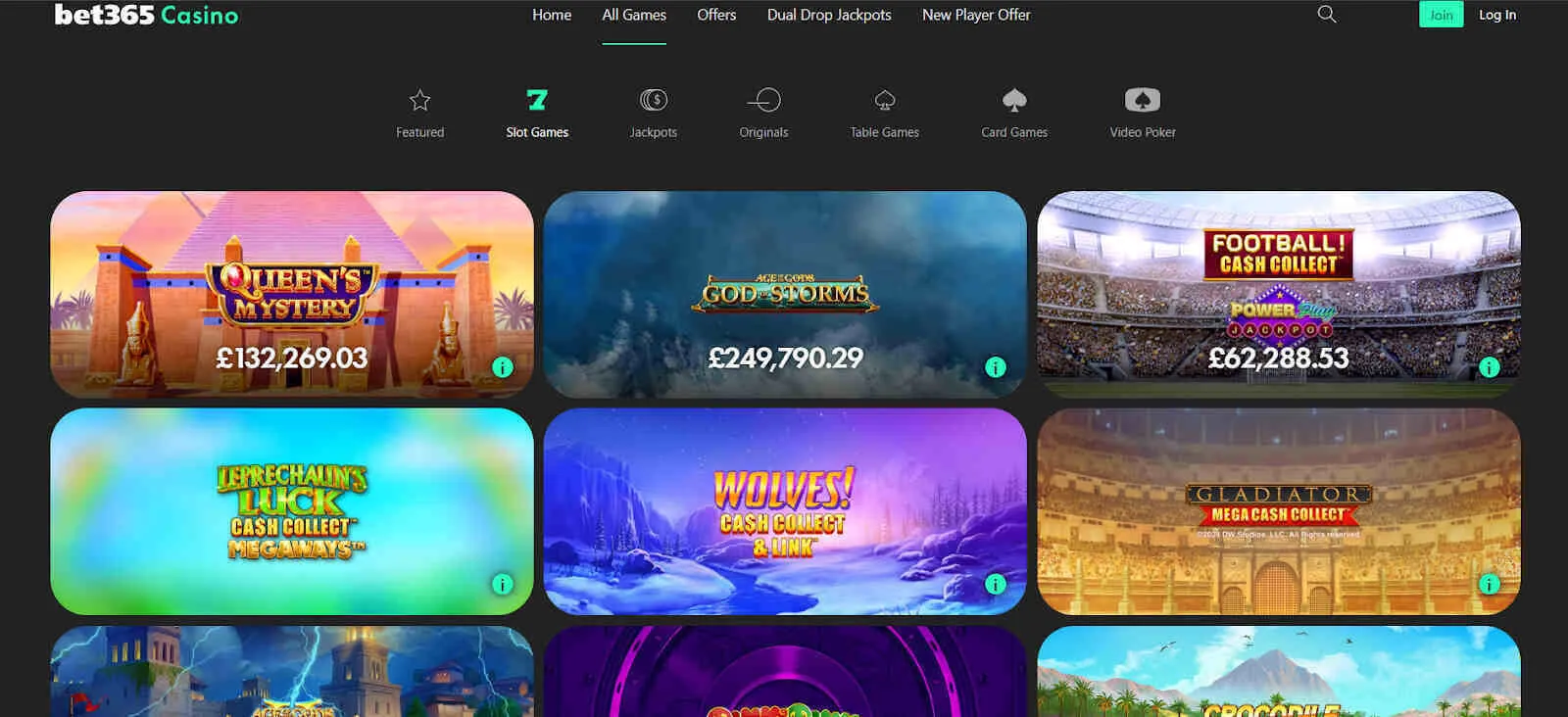 Bet365 Slot Games