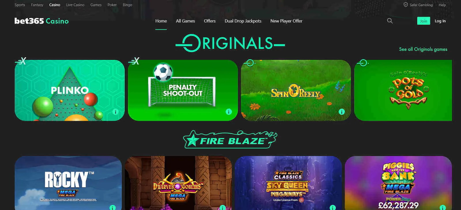 Bet365 Casino Games