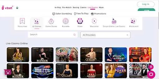 VBET Live Casino