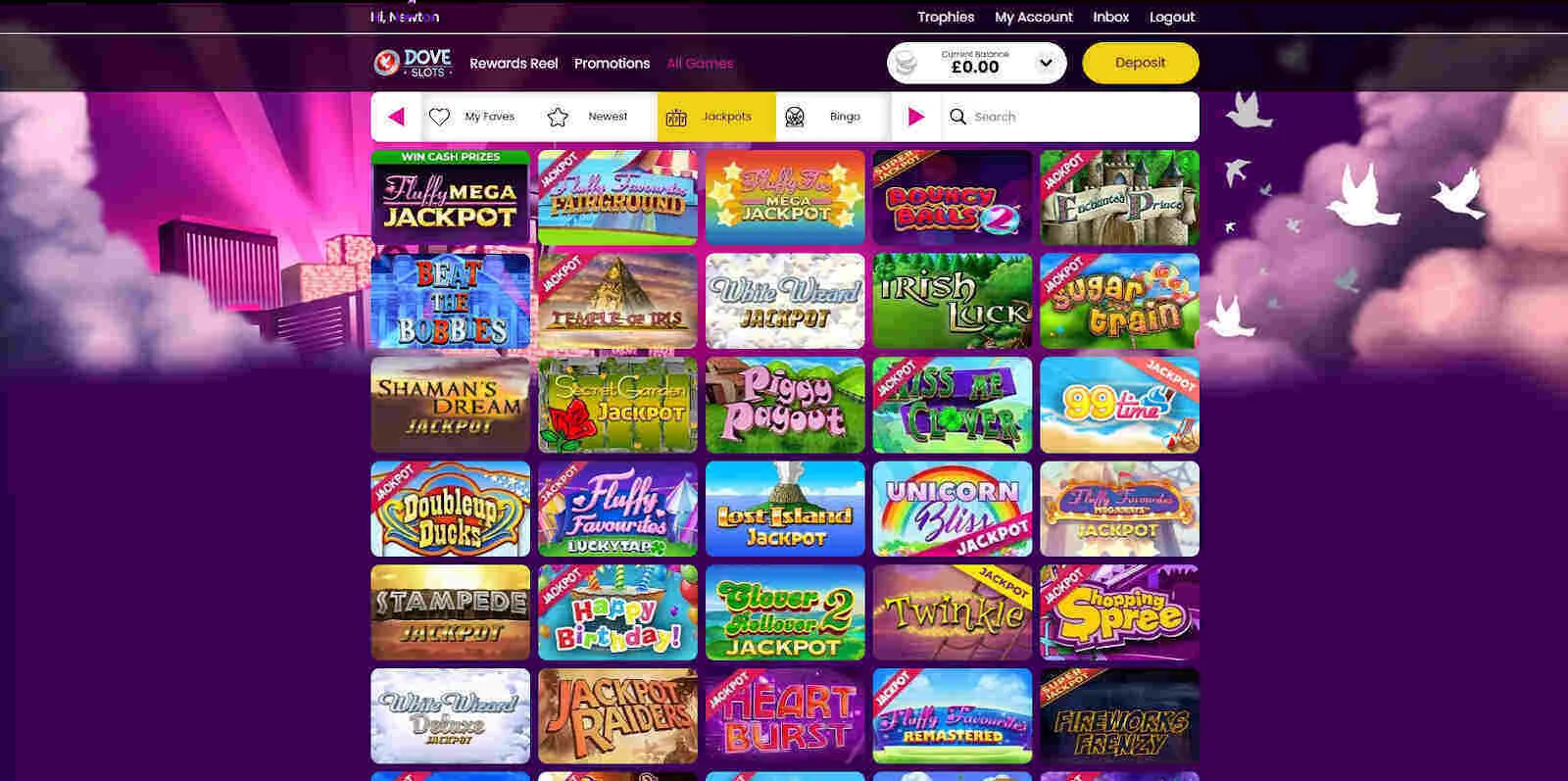 Dove Slots Casino Slot Games