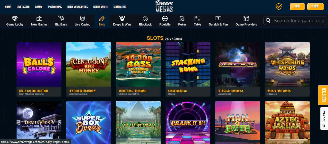 Dream Vegas Casino Slot Games