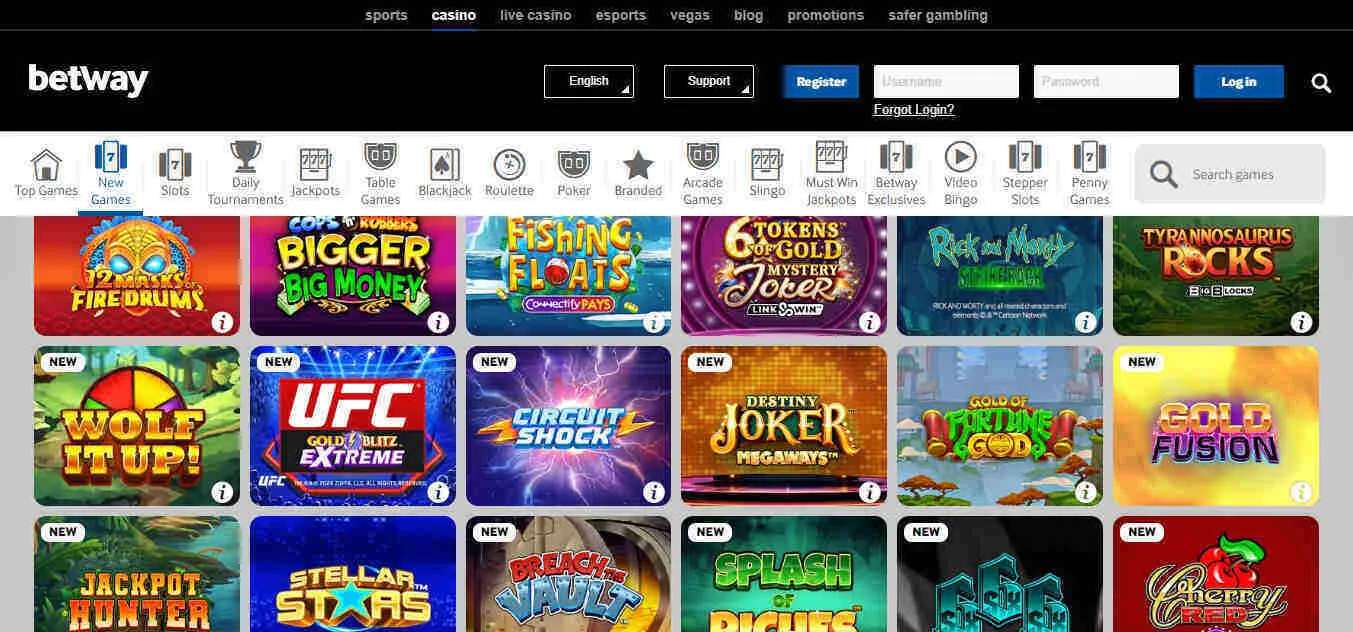 Betway Casino Slots