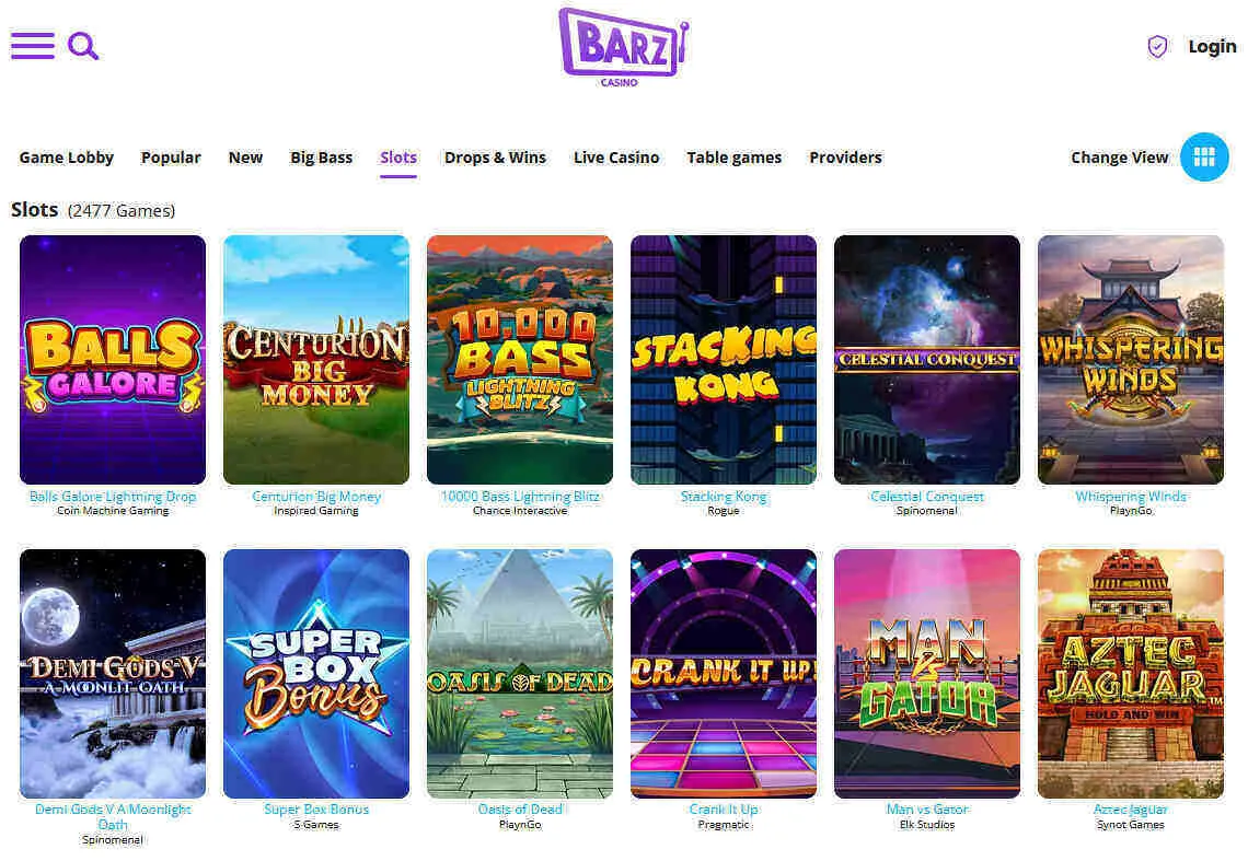 Barz Casino Slot Games