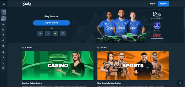 Stake Casino Homepage