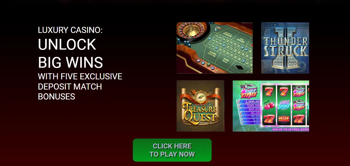 Luxury Casino Homepage