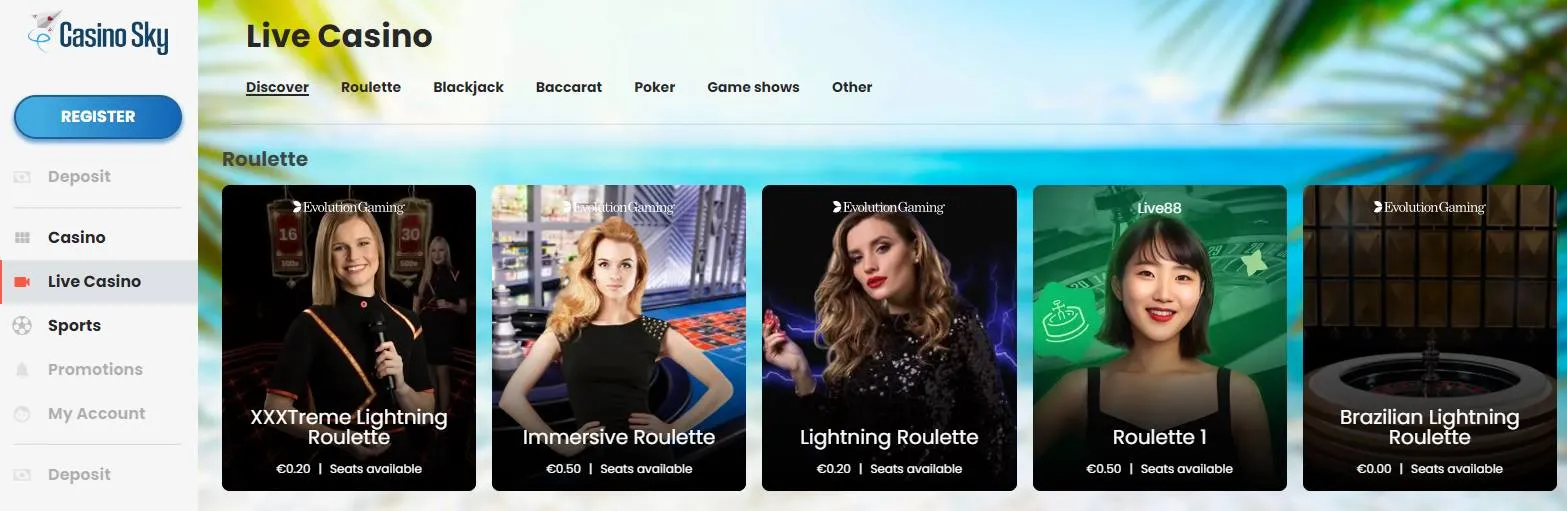 Casino Sky Live Casino