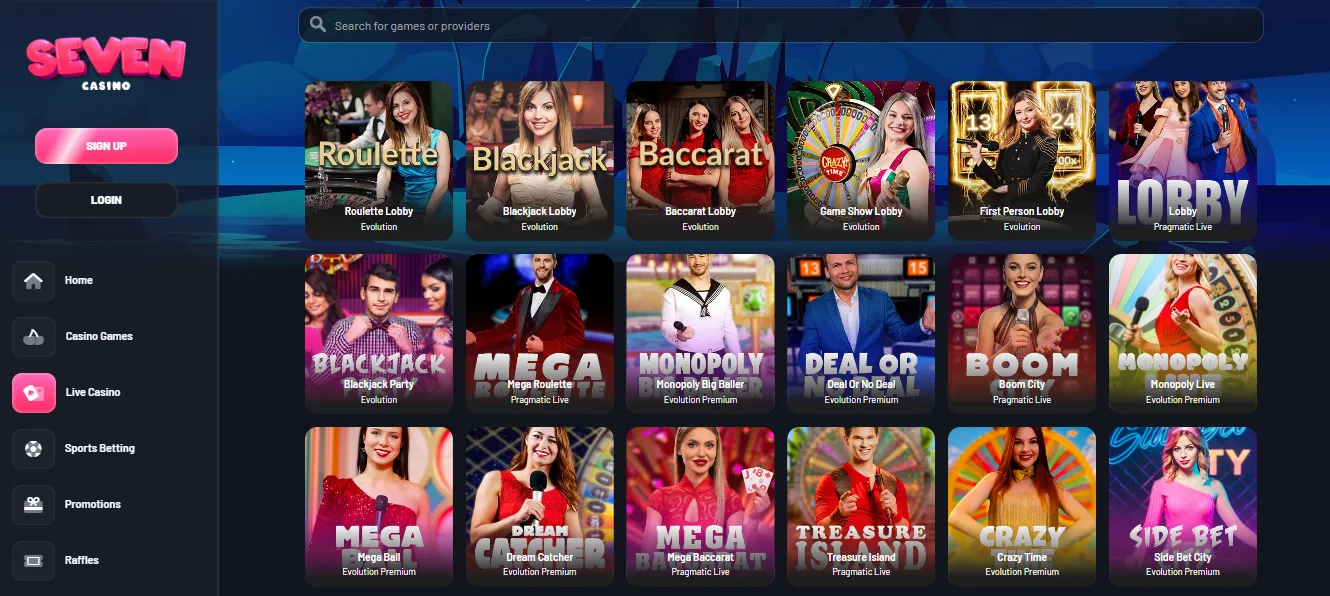 Seven Casino Live Casino