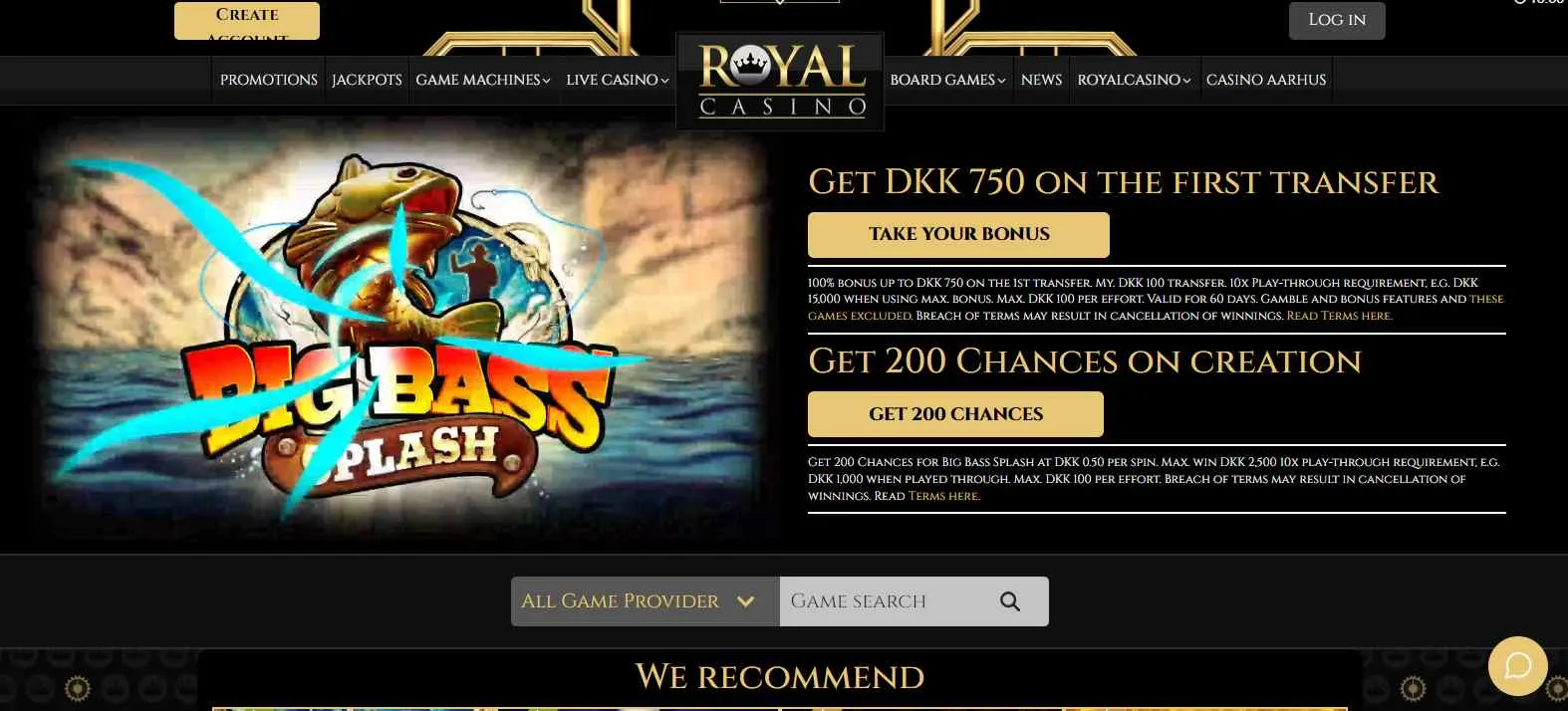 Royal Casino Homepage