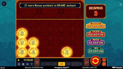 prosperity reels bonus game