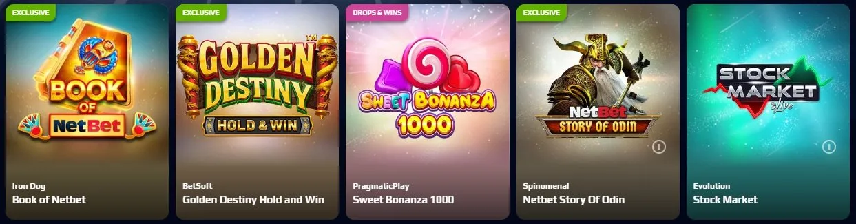 NetBet Casino Slots Background Image