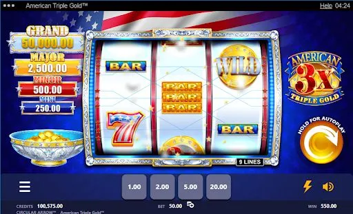 American Triple Gold Slot