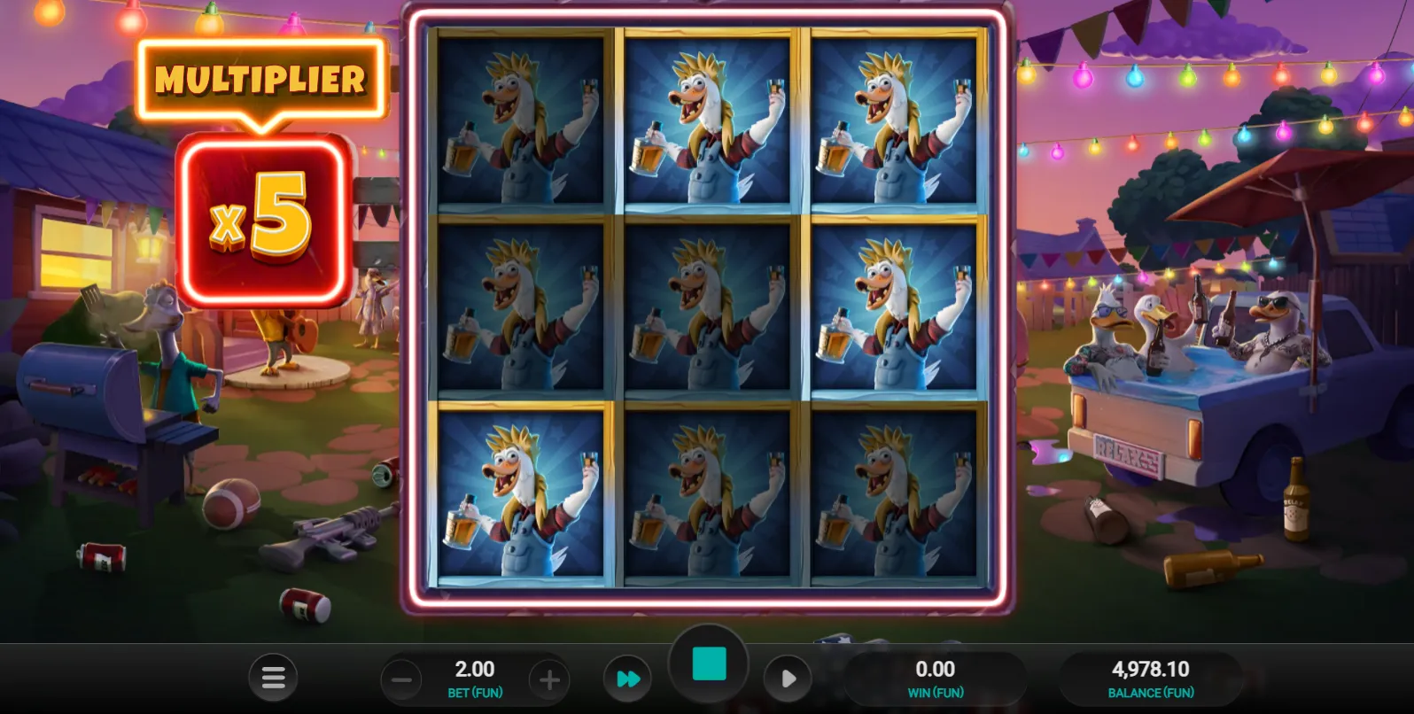 Quackin' Reels Slot Matching For Jackot Background Image