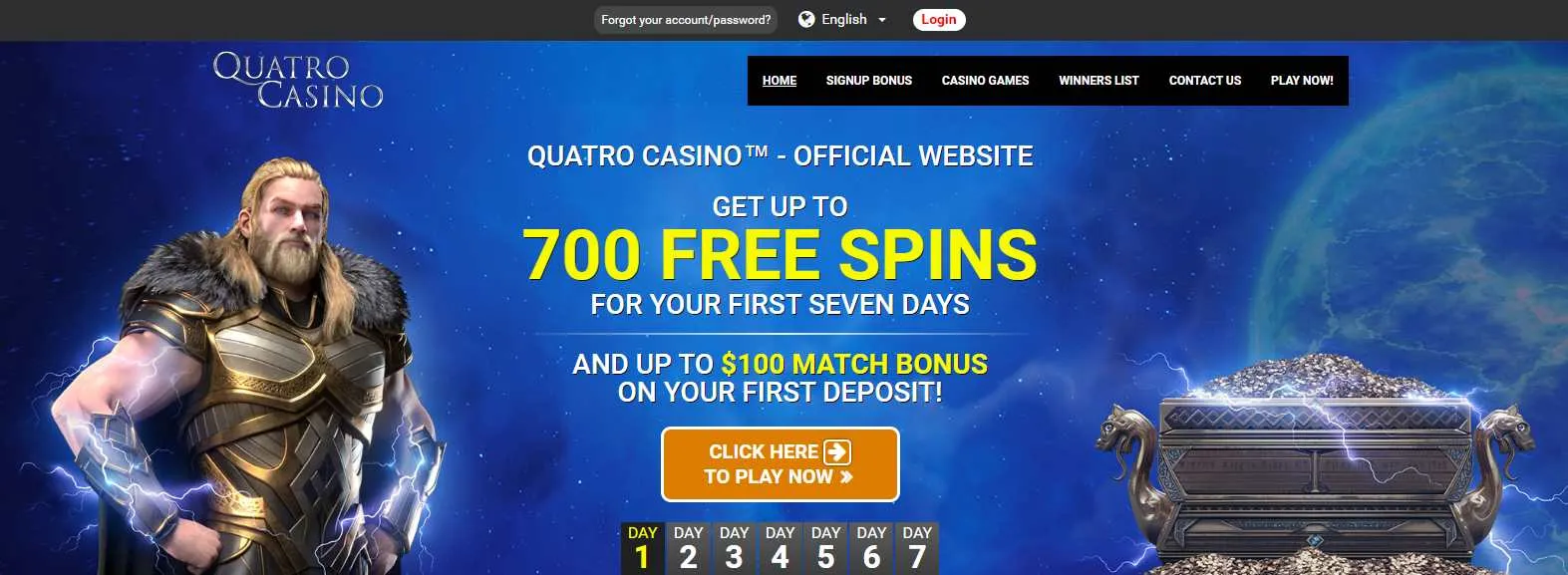 Quatro Casino Homepage