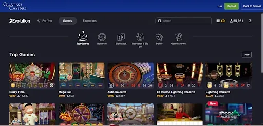 Quatro Casino Live Casino