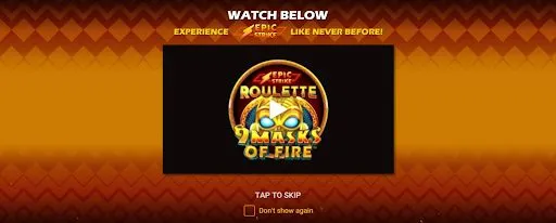 Epic Strike Roulette 9 Masks of Fire theme