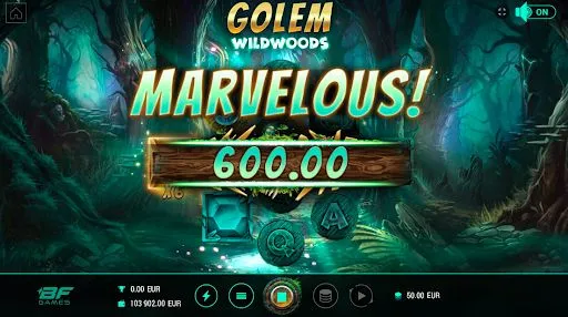 screenshot of golem wildwoods win