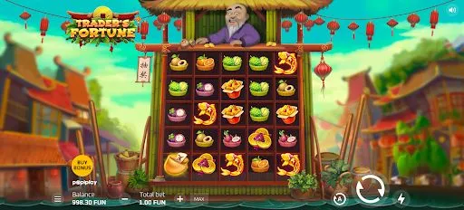 screenshot of traders fortune slot