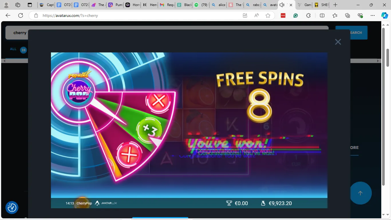 CherryPop Free Spins