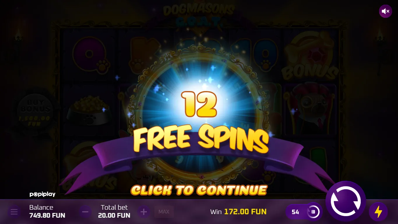 Dogmasons G.O.A.T. Free Spins