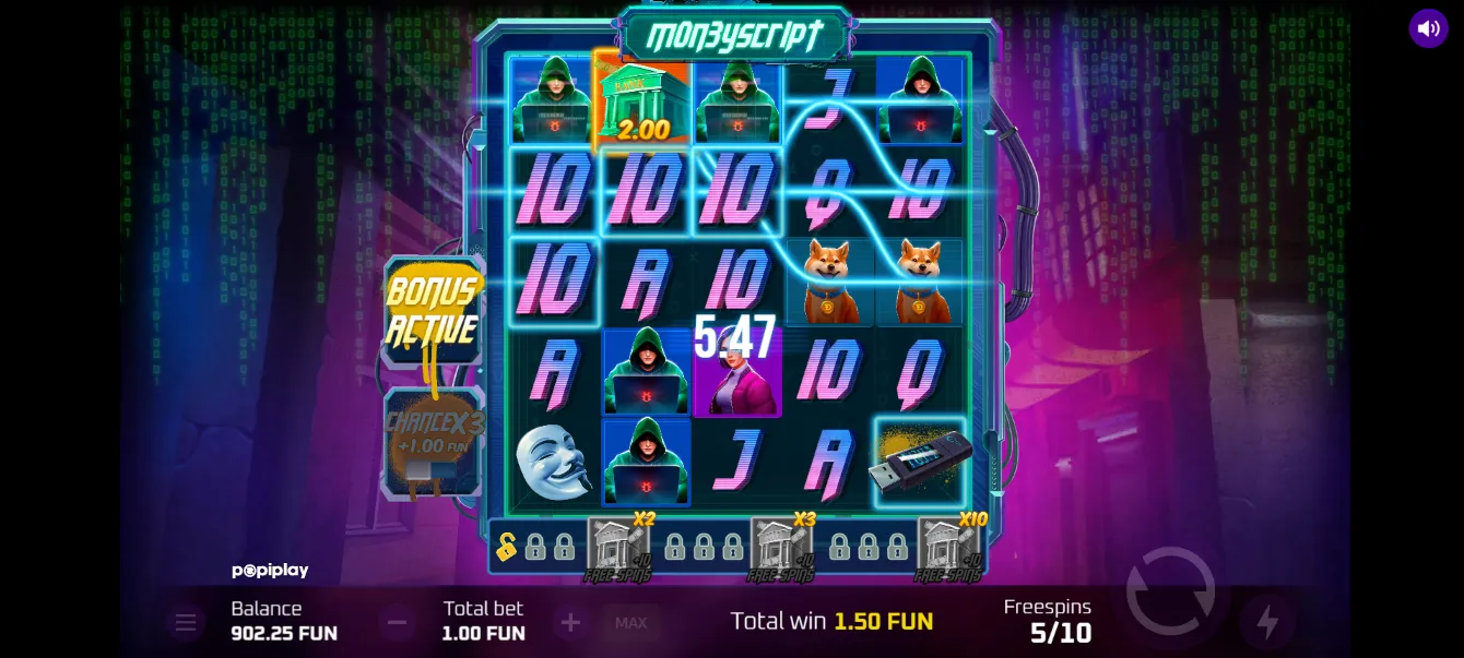 MoneyScript Play Slot Game